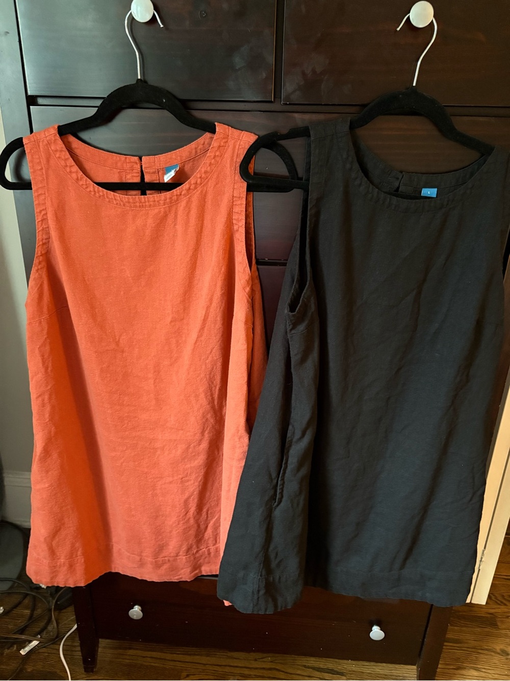 Old Navy Sleeveless Mini Dress Set — Terracotta & Black